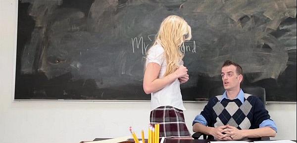  InnocentHigh - Blonde Schoolgirl Fucked Hard By Her Prof